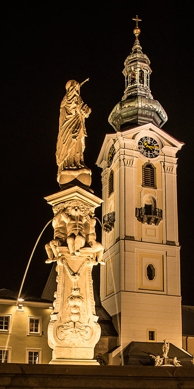 Der Kirchturm von Freistadt