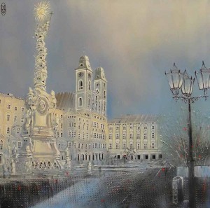 Markus Witek Hauptplatz Linz Lackbild