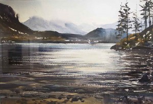 John Owen Landschaft Aquarell